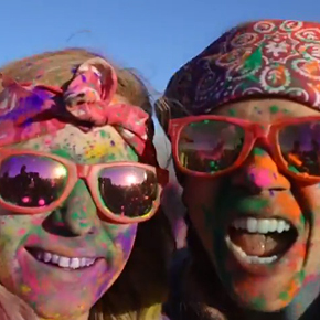 Screenshot aus dem Video über das Festival of Colors in Utah